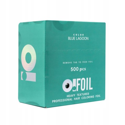 Folia Fryzjerska O! TOOLS Blue Lagoon z Ryflowaniem - 500 sztuk