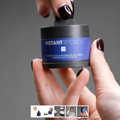 BŁYSKAWICZNY RETUSZ H642 puder do tuszowania odrostów INSTANT RETOUCH HAIR KOLOR kasztanowy brąz