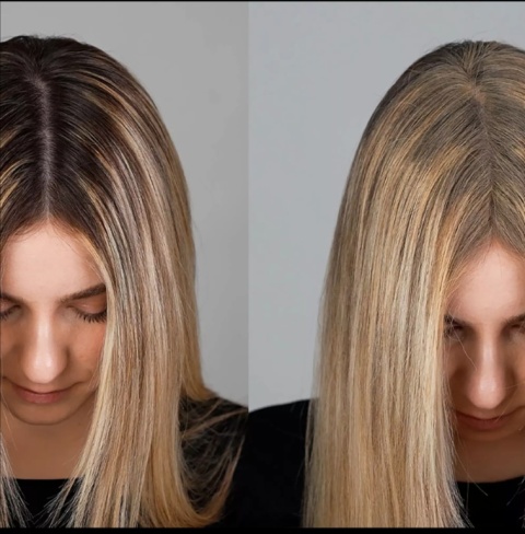 BŁYSKAWICZNY RETUSZ H644 puder do tuszowania odrostów INSTANT RETOUCH HAIR KOLOR jasny brąz