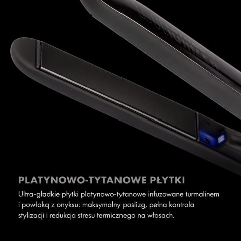 UG170 UPGRADE Prostownica do włosów z niebieskim światłem jonizującym Slim z tytanowymi płytkami